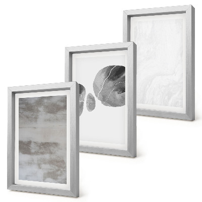 Conjunto de molduras com imagens Formas e estruturas abstratas em estilo moderno