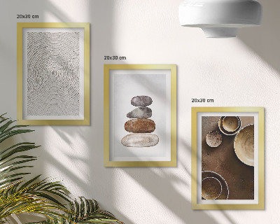 Conjunto de molduras com imagens Texturas na arte do design moderno