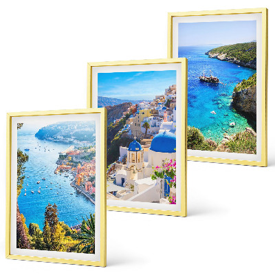 Composição de quadros moderna Vistas gregas de Santorini Oia