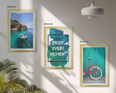 Conjunto de quadros para sala de estar Inspiração para bicicletas em barcos marítimos