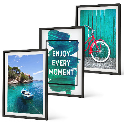 Conjunto de quadros para sala de estar Inspiração para bicicletas em barcos marítimos