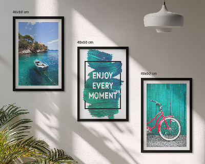 Conjunto de quadros para sala de estar Inspiração para bicicletas em barcos marítimos