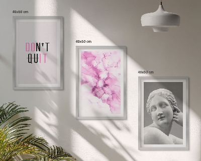 Composição de quadros moderna Escultura abstrata em aquarela