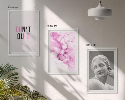Composição de quadros moderna Escultura abstrata em aquarela