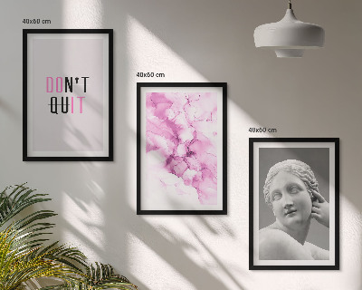 Composição de quadros moderna Escultura abstrata em aquarela