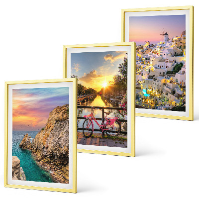 Composição de quadros moderna Vista para o pôr do sol à beira-mar