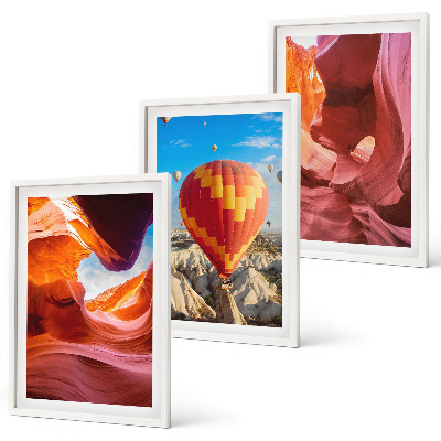 Composição de quadros moderna Gargantas desérticas vistas de balão.