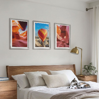 Composição de quadros moderna Gargantas desérticas vistas de balão.