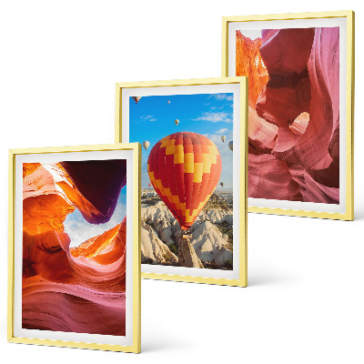 Composição de quadros moderna Gargantas desérticas vistas de balão.