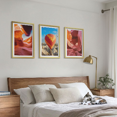 Composição de quadros moderna Gargantas desérticas vistas de balão.