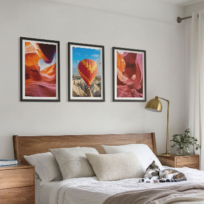 Composição de quadros moderna Gargantas desérticas vistas de balão.
