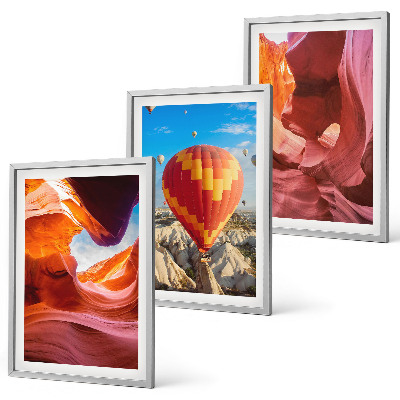 Composição de quadros moderna Gargantas desérticas vistas de balão.