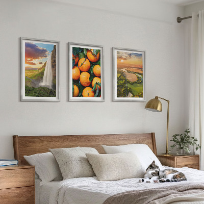 Composição de quadros moderna Cachoeira da Montanha Laranja