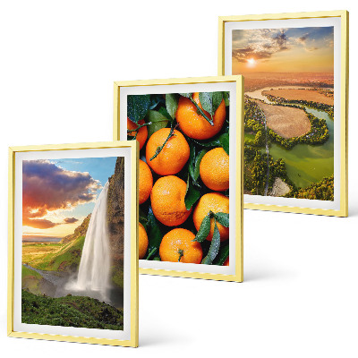 Composição de quadros moderna Cachoeira da Montanha Laranja