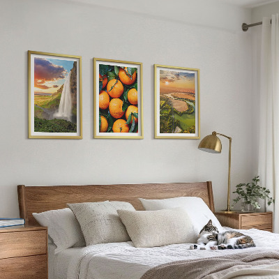 Composição de quadros moderna Cachoeira da Montanha Laranja