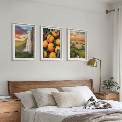 Composição de quadros moderna Cachoeira da Montanha Laranja