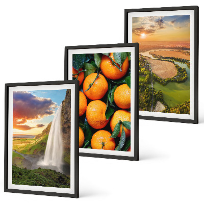 Composição de quadros moderna Cachoeira da Montanha Laranja