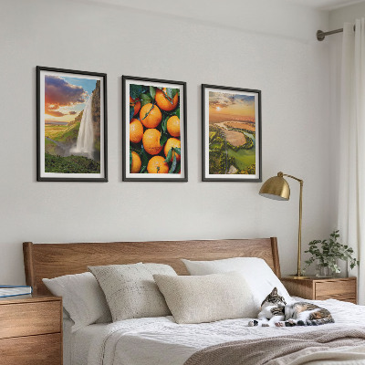 Composição de quadros moderna Cachoeira da Montanha Laranja
