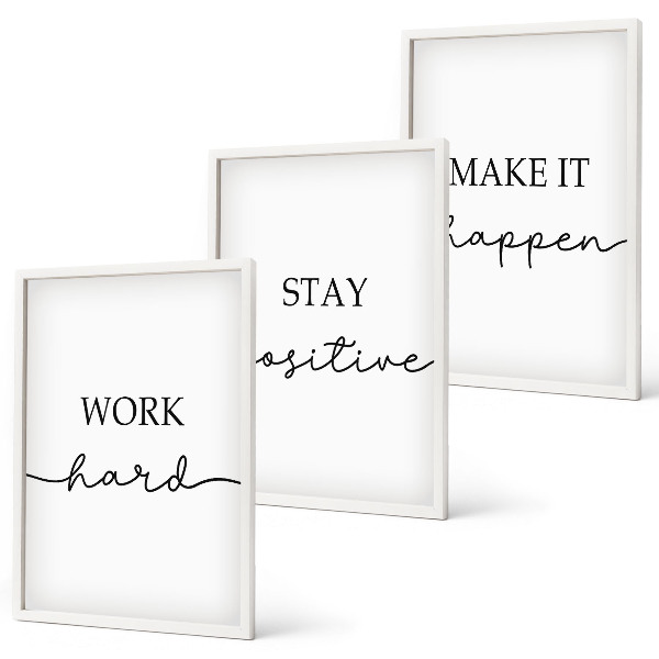Composição de quadros moderna Inscrições motivacionais minimalistas