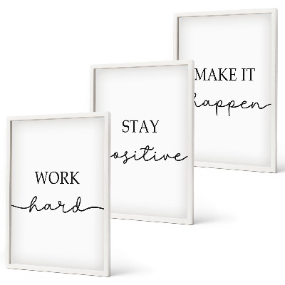Composição de quadros moderna Inscrições motivacionais minimalistas