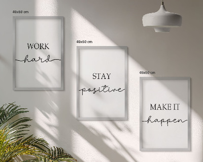 Composição de quadros moderna Inscrições motivacionais minimalistas