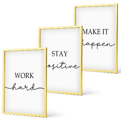 Composição de quadros moderna Inscrições motivacionais minimalistas