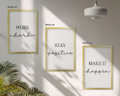 Composição de quadros moderna Inscrições motivacionais minimalistas