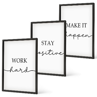 Composição de quadros moderna Inscrições motivacionais minimalistas