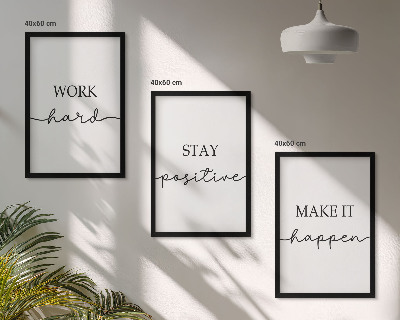 Composição de quadros moderna Inscrições motivacionais minimalistas