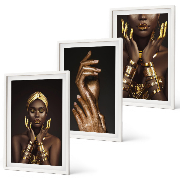 Composição de quadros moderna Retratos de mulheres africanas