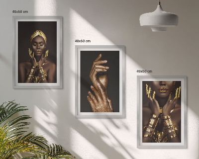 Composição de quadros moderna Retratos de mulheres africanas