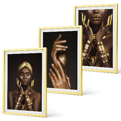Composição de quadros moderna Retratos de mulheres africanas