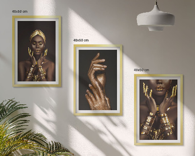 Composição de quadros moderna Retratos de mulheres africanas