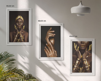 Composição de quadros moderna Retratos de mulheres africanas