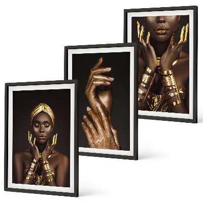 Composição de quadros moderna Retratos de mulheres africanas