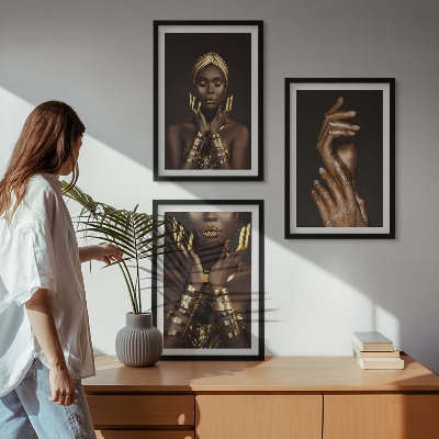 Composição de quadros moderna Retratos de mulheres africanas