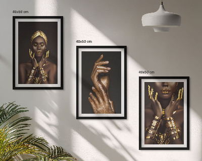 Composição de quadros moderna Retratos de mulheres africanas