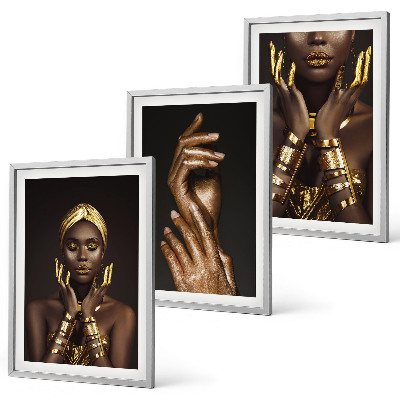 Composição de quadros moderna Retratos de mulheres africanas