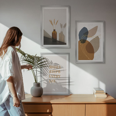 Composição de quadros moderna Conjunto de formas abstratas