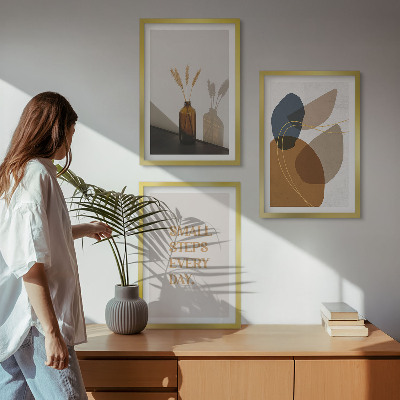 Composição de quadros moderna Conjunto de formas abstratas