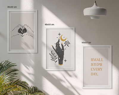 Composição de quadros moderna Ilustrações minimalistas boho