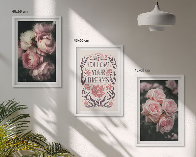 Conjunto de quadros para sala de estar Inscrição 