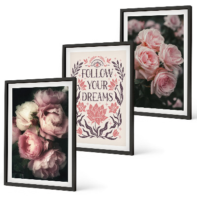 Conjunto de quadros para sala de estar Inscrição 