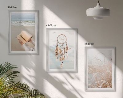 Conjunto de quadros para sala de estar Paisagens boêmias e tranquilas de verão