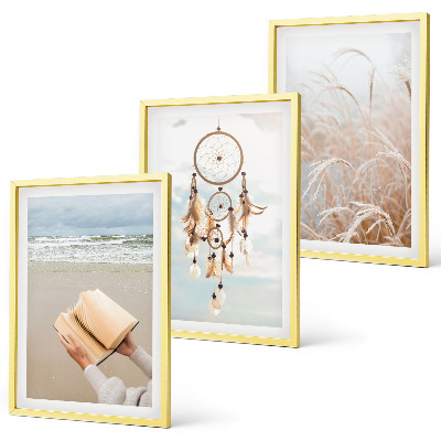 Conjunto de quadros para sala de estar Paisagens boêmias e tranquilas de verão