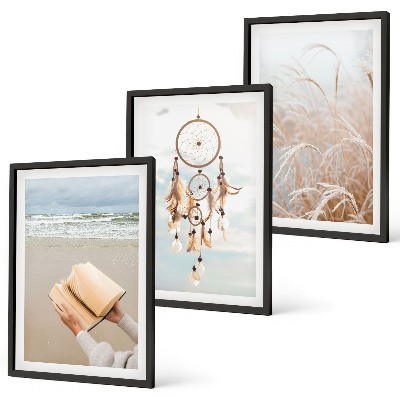 Conjunto de quadros para sala de estar Paisagens boêmias e tranquilas de verão