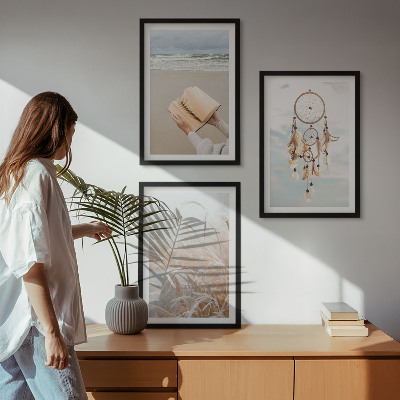 Conjunto de quadros para sala de estar Paisagens boêmias e tranquilas de verão