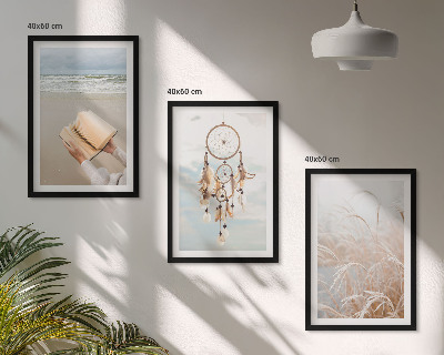 Conjunto de quadros para sala de estar Paisagens boêmias e tranquilas de verão