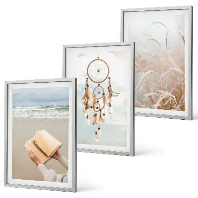 Conjunto de quadros para sala de estar com paisagens boêmias e tranquilas de verão