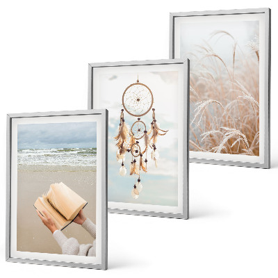Conjunto de quadros para sala de estar Paisagens boêmias e tranquilas de verão
